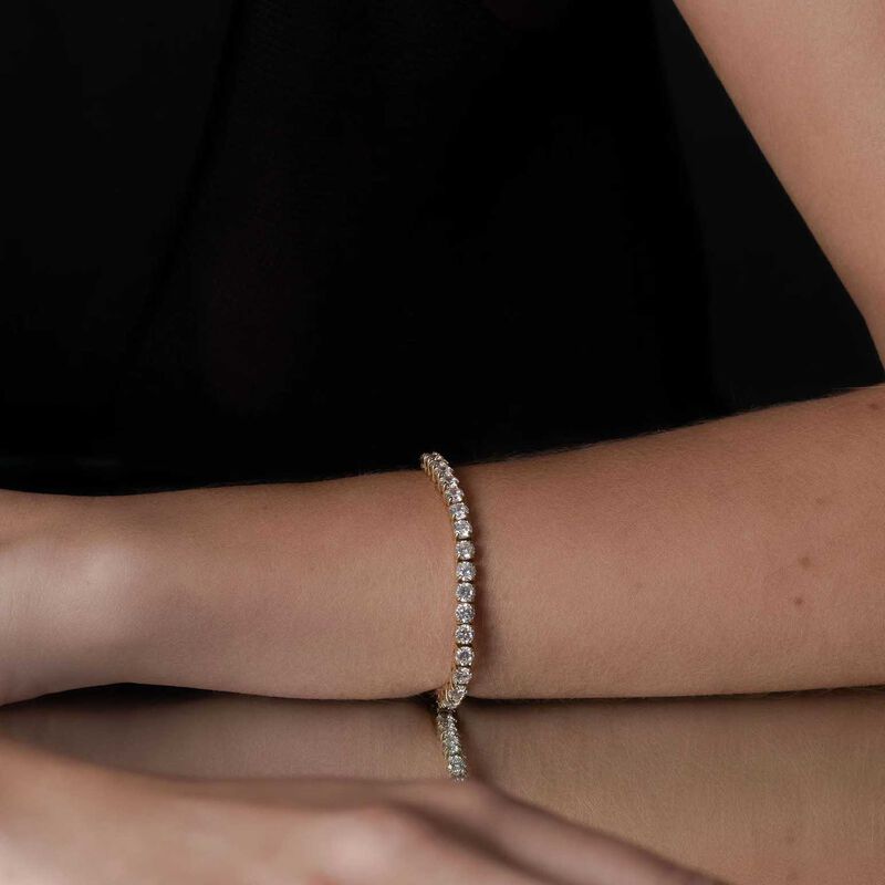 Silk & Steel Tennis Bracelet image number 1
